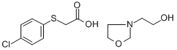 CAS#: 105892-13-5， ((4-Chlorophenyl)thio)acetic acid 3-oxazolidineethanol (1:1)