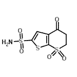 CAS#: 105951-35-7， 4-Oxo-5,6-Dihydro-4H-Thieno[2,3-b]Thiopyran-2-Sulfonamide 7,7-Dioxide