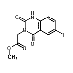 CAS#: 106047-54-5， Methyl (6-Iodo-2,4-Dioxo-1,4-Dihydro-3(2H)-Quinazolinyl)Acetate