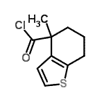 CAS#: 106051-05-2， 4-Methyl-4,5,6,7-Tetrahydro-1-Benzothiophene-4-Carbonyl Chloride