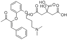 CAS#: 106064-07-7， (Z)-3-(4-(2-(Dimethylamino)propoxy(and 1-methylethoxy))phenoxy)-4-phenyl-3-buten-2-one citrate