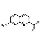 结构式 CAS# 106139-28-0, 7-氨基-2-喹啉羧酸