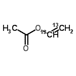 结构式 CAS# 106139-40-6, (<sup>13</sup>C<sub>2</sub>)乙酸乙烯酯