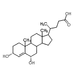 CAS#: 106460-50-8， (3alpha,6alpha)-3,6-Dihydroxychol-4-En-24-Oic Acid