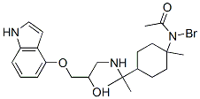 CAS#: 106469-52-7， 2-Bromo-N-[4-[2-[[2-Hydroxy-3-(1H-Indol-4-Yloxy)Propyl]Amino]Propan-2-Yl]-1-Methylcyclohexyl]Acetamide