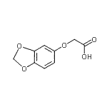 structure of CAS# 106690-33-9, (1,3-Benzodioxol-5-Yloxy)Acetic Acid;(1,3-benzodioxol-5-yloxy)acetic acid;(Benzo[1,3]dioxol-5-yloxy)-acetic acid;2-(2H-benzo[3,4-d]1,3-dioxolen-5-yloxy)acetic acid