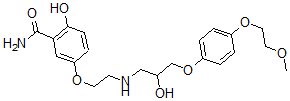 CAS#: 106716-46-5， 2-Hydroxy-5-[2-[[2-Hydroxy-3-[4-(2-Methoxyethoxy)Phenoxy]Propyl]Amino]Ethoxy]Benzamide