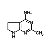 CAS#: 106727-80-4， 2-Methyl-5,6-Dihydro-1H-Pyrrolo[2,3-d]Pyrimidin-4-Amine