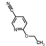 structure of CAS# 106853-78-5, 6-Ethoxynicotinonitrile;3-Pyridinecarbonitrile,6-ethoxy-;6-Ethoxynicotinonitrile;6-ethoxypyridine-3-carbonitrile
