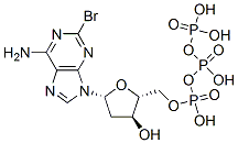 CAS 登录号：106867-29-2， [(2R,3S,5S)-5-(6-氨基-2-溴嘌呤-9-基)-3-羟基四氢呋喃-2-基]甲基(羟基-膦酰氧基磷酰)磷酸氢酯