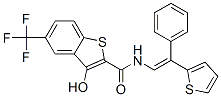 CAS#: 107008-29-7， (2E)-2-[Hydroxy-[[(E)-2-Phenyl-2-Thiophen-2-Ylethenyl]Amino]Methylidene]-5-(Trifluoromethyl)-1-Benzothiophen-3-One