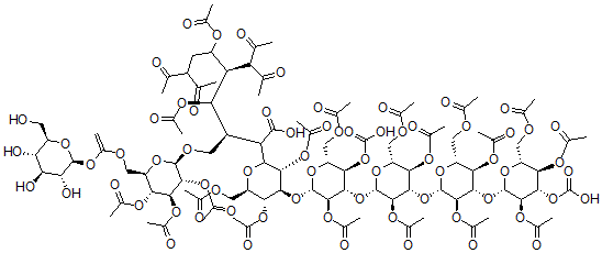 CAS#: 107016-69-3， O-2,3,4,6-Tetra-O-Acetyl-beta-D-Glucopyranosyl-(1-3)-O-2,4,6-Tri-O-Acetyl-beta-D-Glucopyranosyl-(1-3)-O-2,4,6-Tri-O-Acetyl-beta-D-Glucopyranosyl-(1-3)-O-2,4,6-Tri-O-Acetyl-beta-D-Glucopyranosyl-(1-3)-O-2,4,6-Tri-O-Acetyl-beta-D-Glucopyranosyl-1-(1-3)-O-2,4,6-Tri-O-Acetyl-beta-D-Glucopyranosyl-(1-3)-O-2,4,6-Tri-O-Acetyl-beta-D-Glucopyranosyl-(1-3)-D-Glucitol Pentaacetate