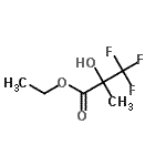 structure of CAS# 107018-39-3, Ethyl 3,3,3-Trifluoro-2-Hydroxy-2-Methylpropanoate;Ethyl 2-hydroxy-2-(trifluoromethyl)propanoate;Ethyl 2-hydroxy-2-(trifluoromethyl)propionate;Ethyl 2-h<wbr>ydroxy-2-<wbr>(trifluor<wbr>omethyl)p<wbr>ropionate<wbr>, Ethyl 2<wbr>-hydroxy-<wbr>2-methyl-<wbr>3,3,3-tri<wbr>fluoropro<wbr>panoate