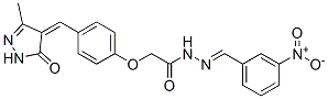 CAS#: 107044-94-0， 2-[4-[(Z)-(3-Methyl-5-Oxo-1H-Pyrazol-4-Ylidene)Methyl]Phenoxy]-N-[(3-Nitrophenyl)Methylideneamino]Acetamide