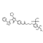 CAS#: 107047-27-8， 4-[2,4-Bis(2-Methyl-2-Butanyl)Phenoxy]-N-(4-{5-Oxo-4-[(1-Phenyl-1H-Tetrazol-5-Yl)Sulfanyl]-3-(1-Pyrrolidinyl)-4,5-Dihydro-1H-Pyrazol-1-Yl}Phenyl)Butanamide