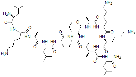 CAS 登录号：107048-32-8， 去-异亮氨酰(1)-去-天冬氨酰胺酰(2)-胡蜂蜂毒肽