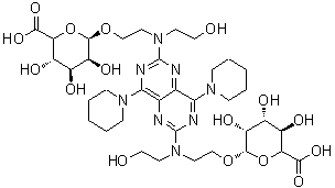 CAS#: 107136-95-8， Dipyridamole Di-O-beta-D-Glucuronide