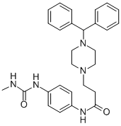 CAS#: 107314-45-4， 3-[2-[Di(Phenyl)Methyl]-4-[4-(Methylcarbamoylamino)Phenyl]Piperazin-1-Yl]Propanamide