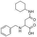 结构式 CAS# 107328-14-3, (2S)-2-(苄基氨基)-4-(环己基氨基)-4-氧代丁酸
