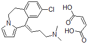 CAS#: 107407-62-5， But-2-Enedioic Acid, (3E)-3-(9-Chloro-5,6-Dihydropyrrolo[1,2-c][3]Benzazepin-11-Ylidene)-N,N-Dimethylpropan-1-Amine