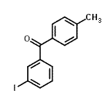 structure of CAS# 107622-31-1, (3-Iodophenyl)(4-Methylphenyl)Methanone;3-Iodo-4'-methylbenzophenone