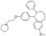 CAS#: 107752-02-3， 1-[2-[4-(3-Methoxy-8-Phenyl-6,7,8,9-Tetrahydro-5H-Benzo[7]Annulen-9-Yl)Phenoxy]Ethyl]Pyrrolidine