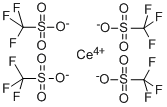 structure of CAS# 107792-63-2, 1,1,1-Trifluoro-Methanesulfonic Acid Cerium Salt (4:1);Cerium(IV) Trifluoromethanesulfonate, Ce(CF3SO3)4;Cerium(IV) Trifluoromethanesulfonate,99%;CERIUM(IV) TRIFLUOROMETHANESULPHONATE