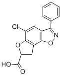 CAS#: 107804-48-8， (7R)-5-Chloro-3-Phenyl-7,8-Dihydrofuro[5,4-g][1,2]Benzoxazole-7-Carboxylic Acid