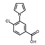 CAS#: 107946-72-5， 4-Chloro-3-(1H-Pyrrol-1-Yl)Benzoic Acid
