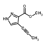 CAS#: 108038-99-9， Methyl 4-(1-Propyn-1-Yl)-1H-Pyrazole-3-Carboxylate
