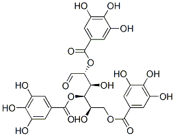 CAS#: 108043-99-8， [(2R,3R,4S,5R)-2,4-Dihydroxy-6-Oxo-1,5-Bis[(3,4,5-Trihydroxybenzoyl)Oxy]Hexan-3-Yl] 3,4,5-Trihydroxybenzoate