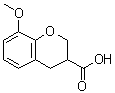 structure of CAS# 108088-19-3, 8-Methoxy-3-Chromanecarboxylic Acid;8-methoxy-3,4-dihydro-2H-1-benzopyran-3-carboxylic acid;8-methoxy-3,4-dihydro-2H-chromene-3-carboxylic acid;8-methoxychroman-3-carboxylic acid