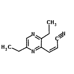 CAS#: 108290-51-3， (2Z)-3-(3,6-Diethyl-2-Pyrazinyl)Acrylonitrile