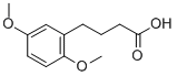 structure of CAS# 1083-11-0, 4-(2,5-Dimethoxyphenyl)Butanoic Acid;4-(2,5-Dimethoxyphenyl)Butyric Acid;569631_Aldrich;Nsc103058