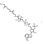 结构式 CAS# 108321-21-7, 丙酰基辅酶A锂盐