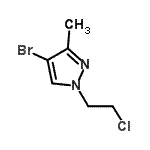CAS#: 108354-38-7， 4-Bromo-1-(2-Chloroethyl)-3-Methyl-1H-Pyrazole