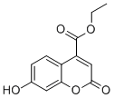 结构式 CAS# 1084-45-3, 7-羟基-2-氧代-2H-1-苯并吡喃-4-羧酸乙酯