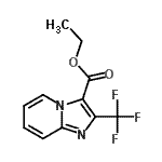 结构式 CAS# 108438-46-6, 乙基2-(三氟甲基)咪唑并[1,2-a]吡啶-3-羧酸酯