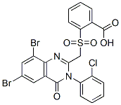 CAS#: 108659-81-0， 2-[[6,8-Dibromo-3-(2-Chlorophenyl)-4-Oxoquinazolin-2-Yl]Methylsulfonyl]Benzoic Acid