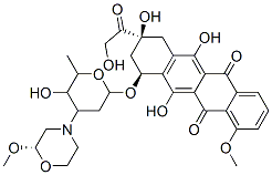 CAS#: 108943-08-4， (7S,9S)-6,9,11-Trihydroxy-9-(2-Hydroxyacetyl)-7-[5-Hydroxy-4-[(2S)-2-Methoxymorpholin-4-Yl]-6-Methyloxan-2-Yl]Oxy-4-Methoxy-8,10-Dihydro-7H-Tetracene-5,12-Dione