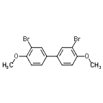 structure of CAS# 108989-36-2, 3,3'-Dibromo-4,4'-Dimethoxybiphenyl