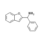 structure of CAS# 109194-12-9, 1-(1-Benzofuran-2-Yl)-1-Phenylmethanamine;benzo[d]furan-2-ylphenylmethylamine;C-Benzofuran-2-yl-C-phenyl-methylamine;BAS 13027215
