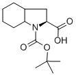structure of CAS# 109523-13-9, (2S,3aS,7aS)-Octahydro-1H-Indole-1,2-Dicarboxylic Acid 1-(1,1-Dimethylethyl) Ester;(2S,3As,7As)-1-(Tert-Butoxycarbonyl)Octahydro-1H-Indole-2-Carboxylic Acid;(2R,3As,7As)-1-(Tert-Butoxycarbonyl)Octahydro-1H-Indole-2-Carboxylic Acid;(2S,3As,7As)-1-Boc-Octahydro-1H-Indole-2-Carboxylic Acid, Boc-Oic-OH