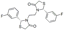 CAS#: 109859-00-9， (2R)-2-(3-Fluorophenyl)-3-[2-[(2R)-2-(3-Fluorophenyl)-4-Oxo-1,3-Thiazolidin-3-Yl]Ethyl]-1,3-Thiazolidin-4-One