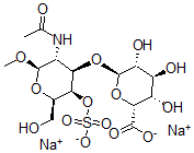 CAS#: 109914-81-0， Disodium (2R,3S,4S,5R,6R)-6-[(2R,3R,4R,5R,6R)-5-Acetamido-2-(Hydroxymethyl)-6-Methoxy-3-Sulfonatooxyoxan-4-Yl]Oxy-3,4,5-Trihydroxyoxane-2-Carboxylate