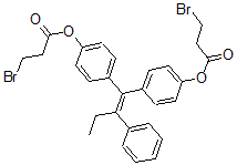 CAS#: 110008-59-8， [4-[1-[4-(3-Bromopropanoyloxy)Phenyl]-2-Phenylbut-1-Enyl]Phenyl] 3-Bromopropanoate