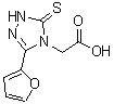 CAS#: 110167-66-3， [3-(2-Furyl)-5-Thioxo-1,5-Dihydro-4H-1,2,4-Triazol-4-Yl]Acetic Acid