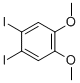structure of CAS# 110190-08-4, 1,2-Diiodo-4,5-Dimethoxy-Benzene;1,2-DIIODO-4,5-DIMETHOXYBENZENE;4,5-DIODOVERATROLE;4,5-DIODOVERATROL