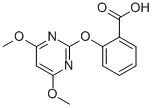 结构式 CAS# 110284-78-1, 2-(4,6-二甲氧基嘧啶-2-基)氧基苯甲酸