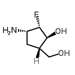 CAS#: 110289-08-2， (1S,2S,3S,5S)-3-Amino-2-Fluoro-5-(Hydroxymethyl)Cyclopentanol